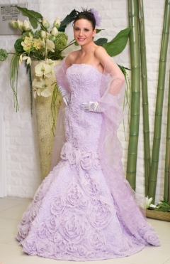 Dress mermaid BUHARA color lilac